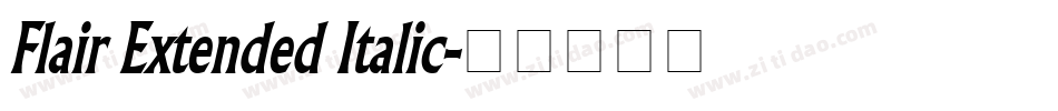 Flair Extended Italic字体转换